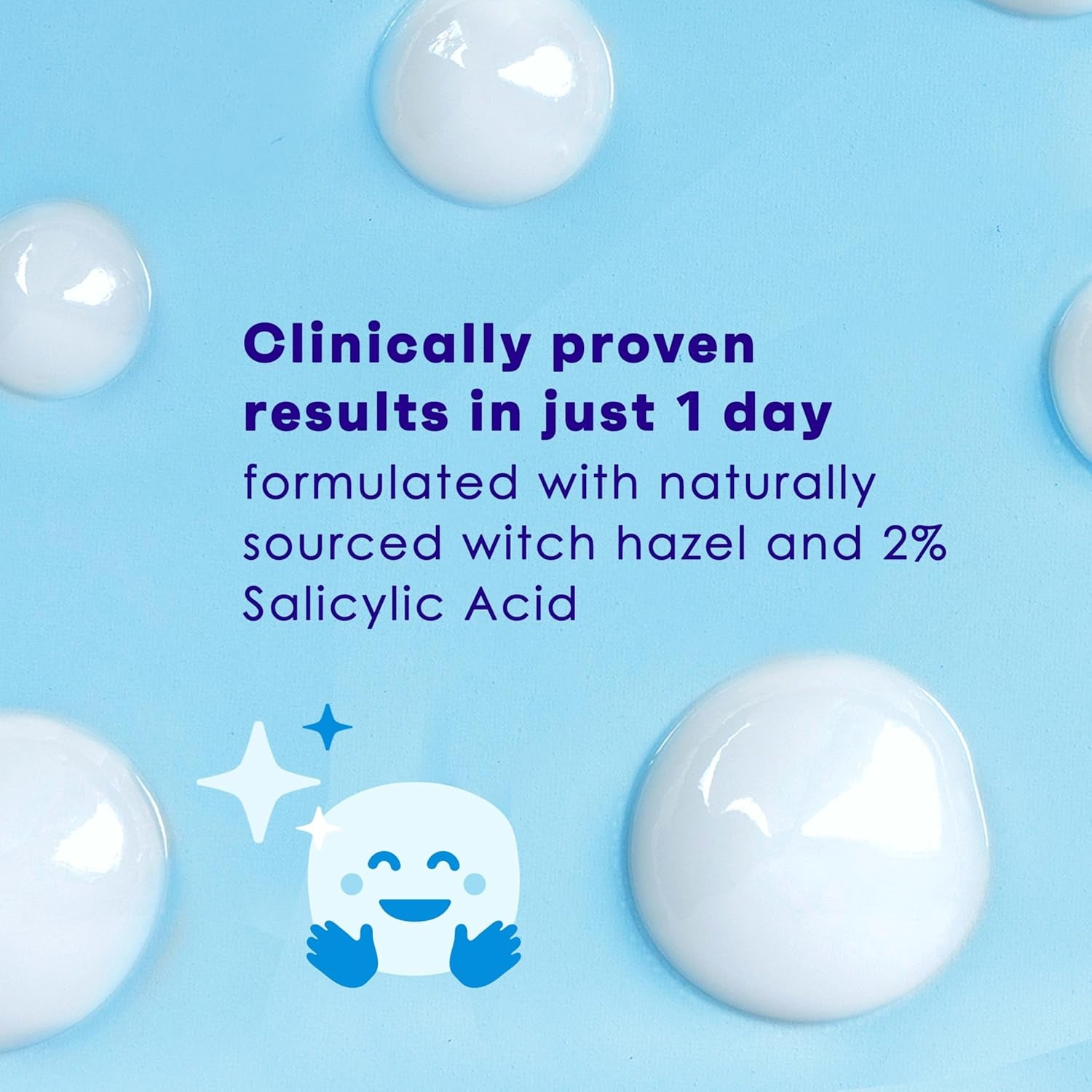 Clean & Clear Acne Spot Treatment Gel Cream with 2% Salicylic Acid, Oil-Free Topical Acne Treatment with Witch Hazel for Clinically Proven Results in 1 Day, Fragrance Free, 0.75 Fl. Oz
