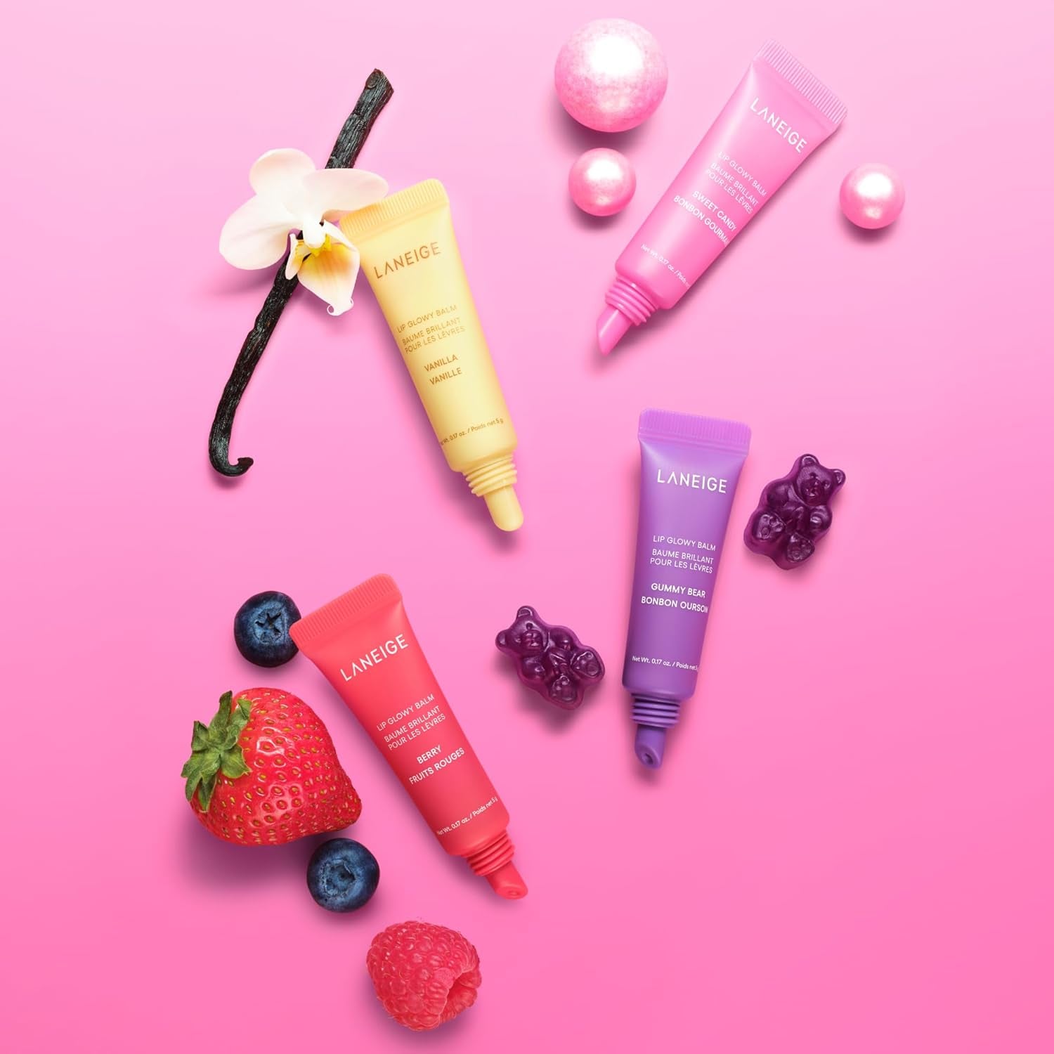 LANEIGE Lip Glowy Balm: Hydrate, Glossy, Lightweight, Moisturize & Tint with Shea Butter