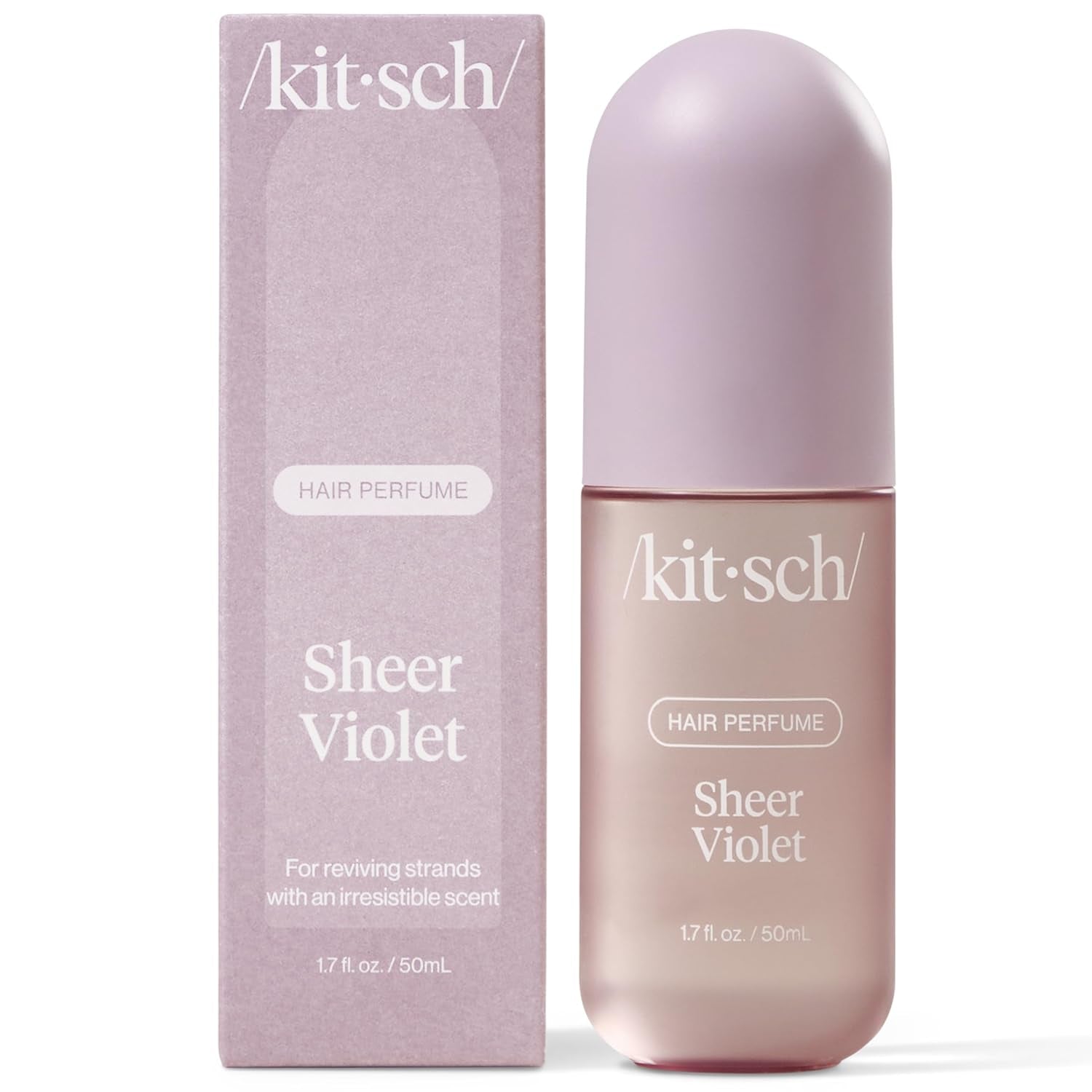 Kitsch Warm Sugar Hair Perfume for Women - Clean, Deodorizing, and Patented Odor-Eliminating Technology, Body Mist - Freshen Hair, Body & Pillows - Sweet Pink Grapefruit & Warm Vanilla Scent - 50Ml