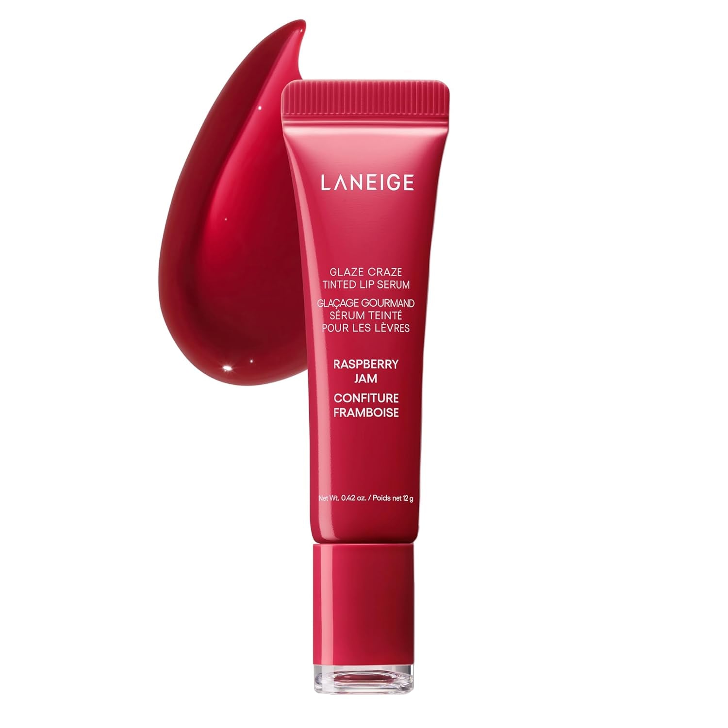 LANEIGE Glaze Craze Tinted Lip Serum: Plumping, Nourishing Hydration with Polypeptide