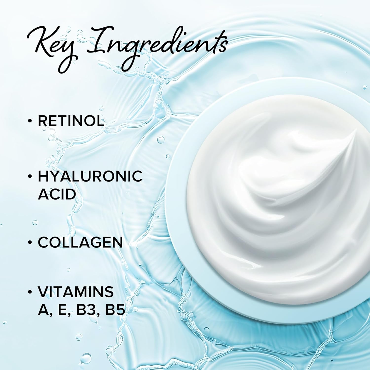 MAREE Face Moisturizer Retinol Cream for Face - Wrinkle Cream for Women - Facial Moisturizer with Collagen - Crema Hidratante Para La Cara for Skin Tightening