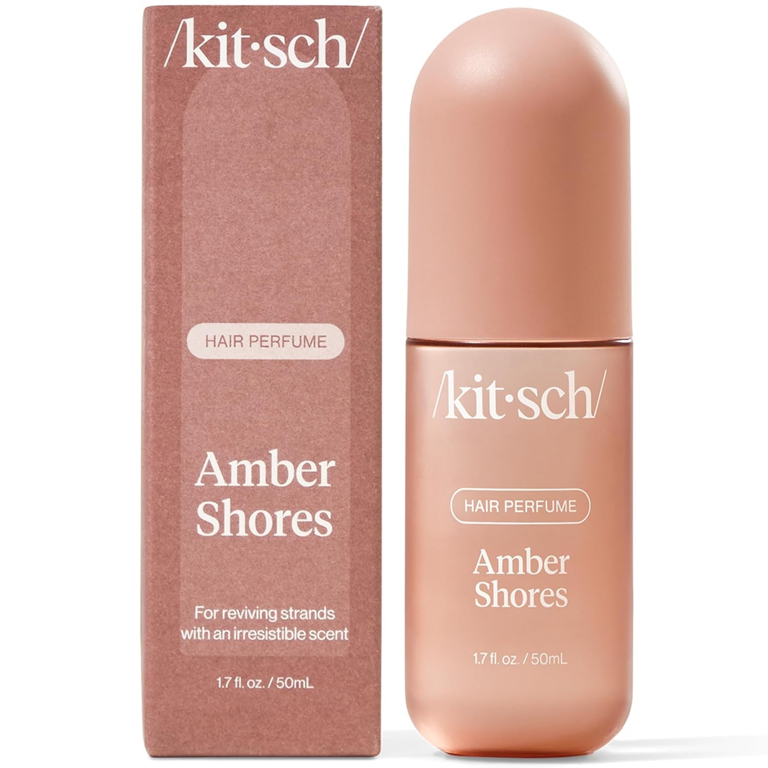 Kitsch Warm Sugar Hair Perfume for Women - Clean, Deodorizing, and Patented Odor-Eliminating Technology, Body Mist - Freshen Hair, Body & Pillows - Sweet Pink Grapefruit & Warm Vanilla Scent - 50Ml