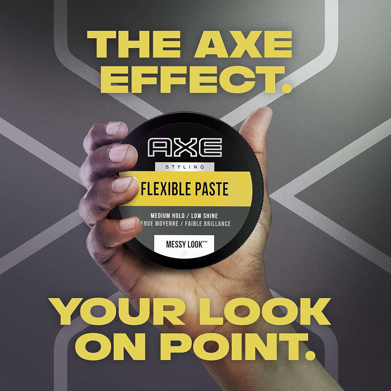 AXE Styling Flexible Hair Paste Urban Messy Look 2 Count for an Instant Texture Boost Hair Styling Made Easy 2.64 Oz