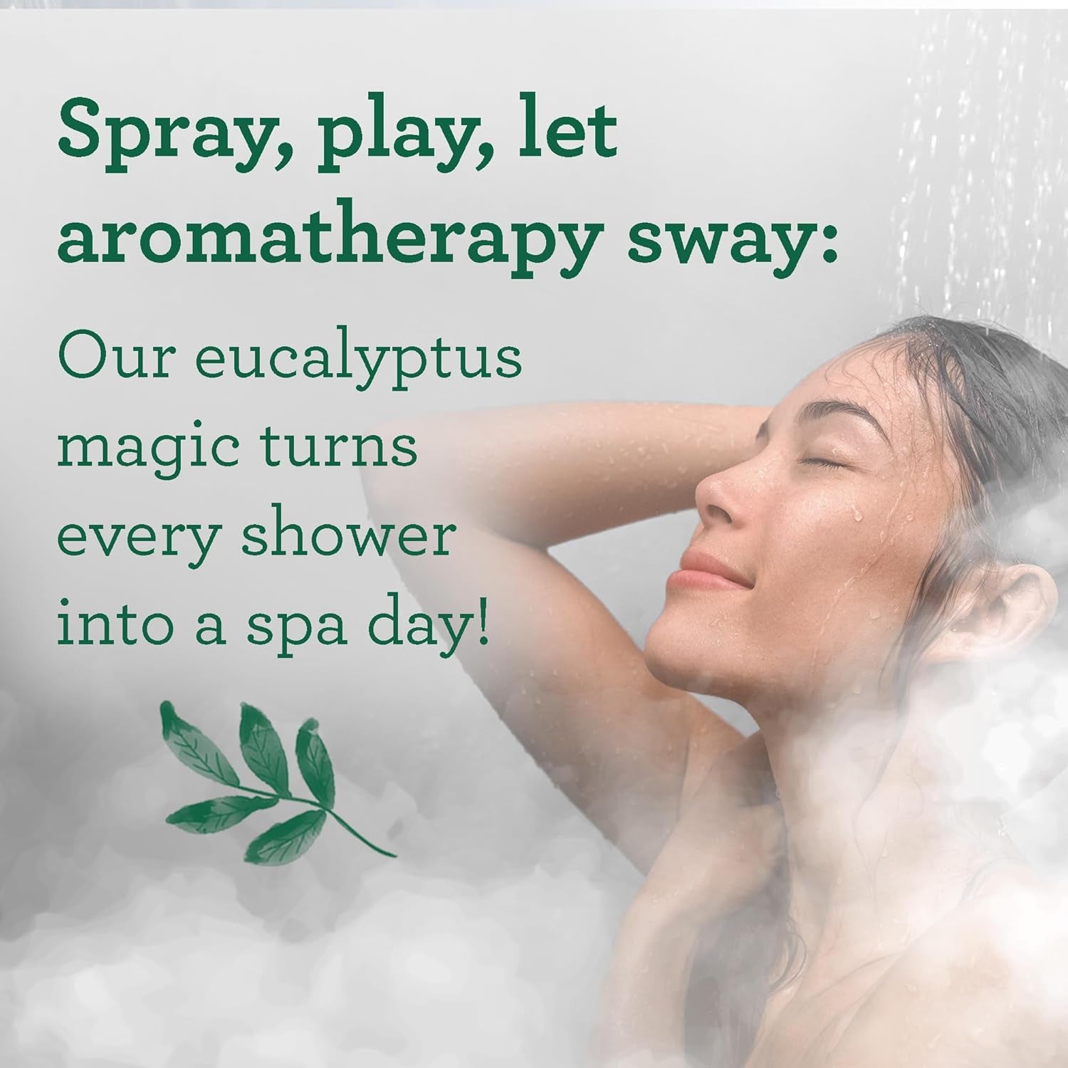 Gurunanda Breathe Vaporizing Shower Spray, Natural Spa Mist & Room Spray with Eucalyptus & Basil for Congestion Aid & Support Mental Clarity, 2 Fl Oz