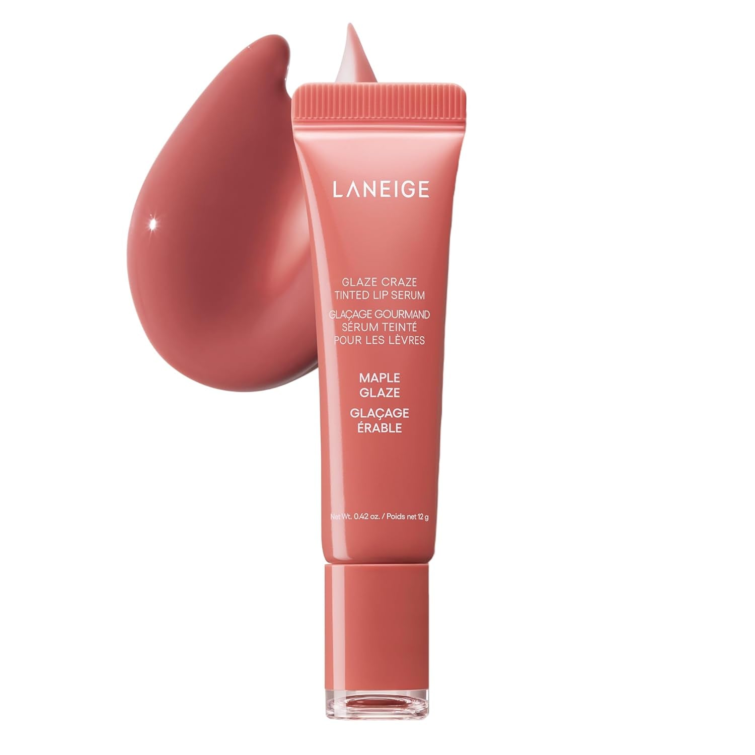 LANEIGE Glaze Craze Tinted Lip Serum: Plumping, Nourishing Hydration with Polypeptide