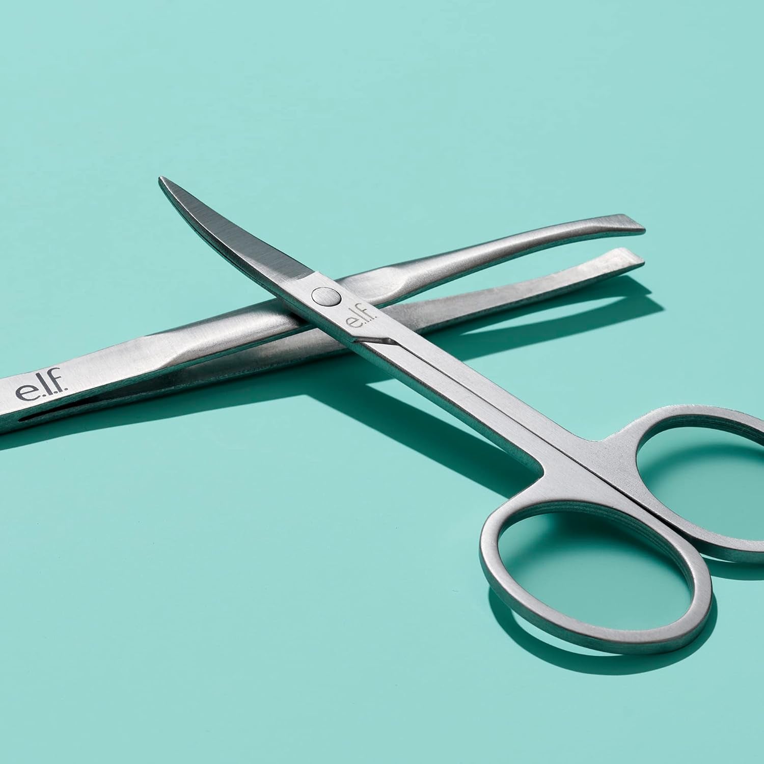E.L.F. on Point Brow Kit, Duo of Pro-Quality Eyebrow Scissors & Tweezers for Shaping Eyebrows, Great for Precise Shaping, Vegan & Cruelty-Free