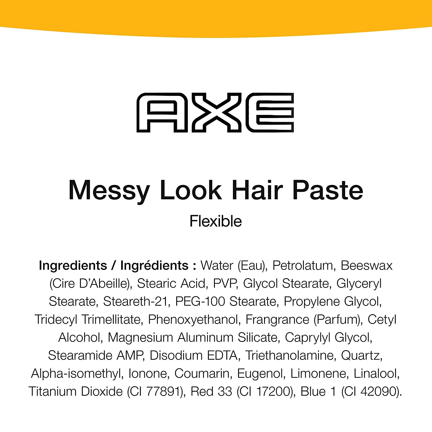 AXE Styling Flexible Hair Paste Urban Messy Look 2 Count for an Instant Texture Boost Hair Styling Made Easy 2.64 Oz