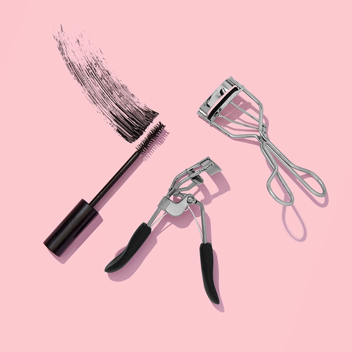 E.L.F. Pro Eyelash Curler, Strong, Contoured, Eye-Opening, Voluminous Lashes, Includes Additional Rubber Replacement Pad, Silver