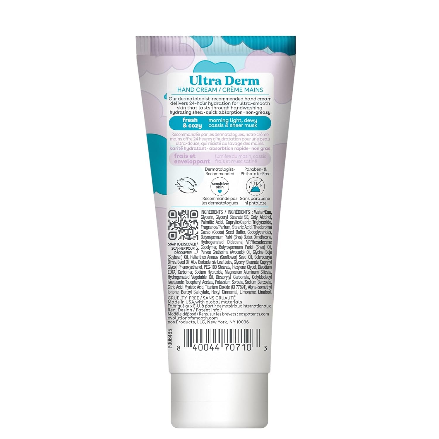 Bundle of Eos Shea Better Body Lotion & Hand Cream- Fresh & Cozy, 24-Hour Moisture Skin Care, Lightweight & Non-Greasy, Made with Natural Shea
