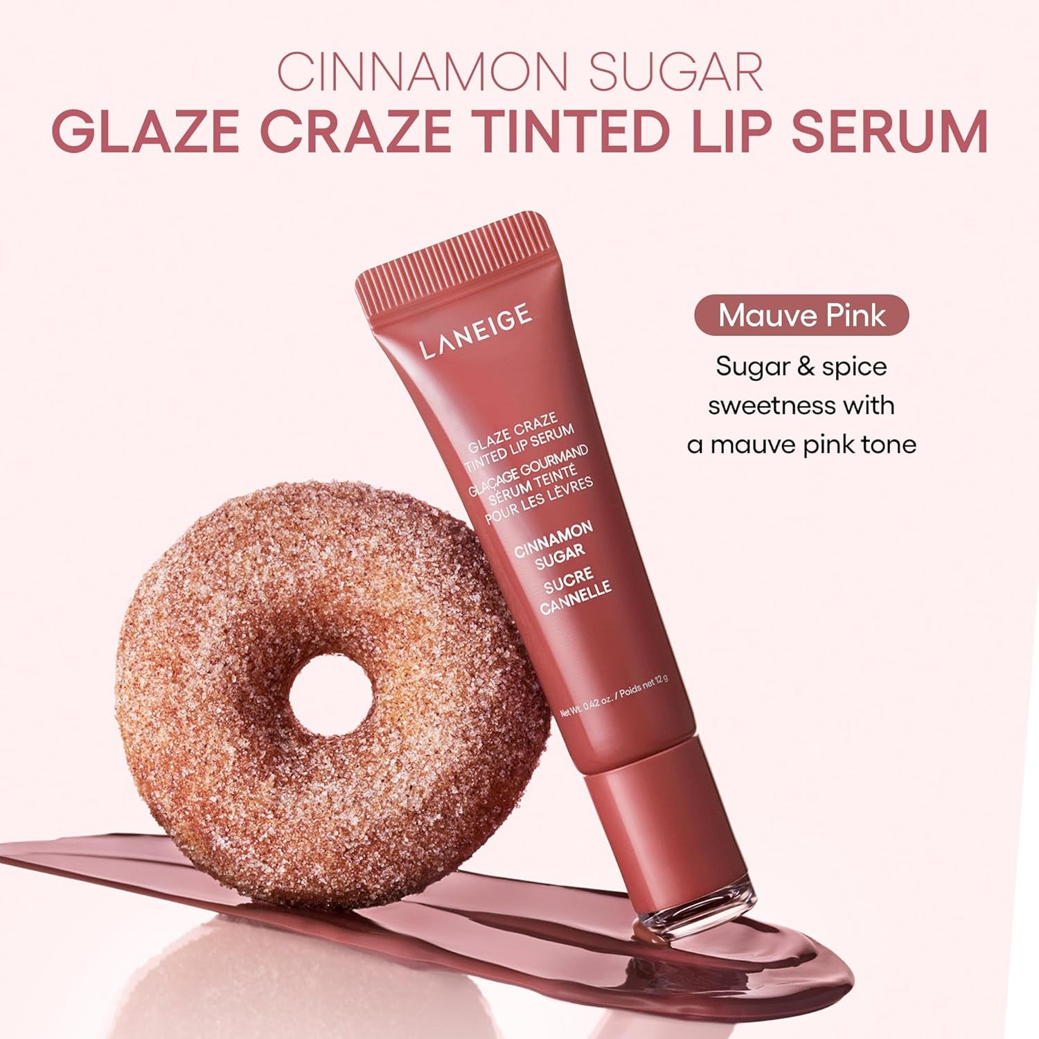 LANEIGE Glaze Craze Tinted Lip Serum: Plumping, Nourishing Hydration with Polypeptide