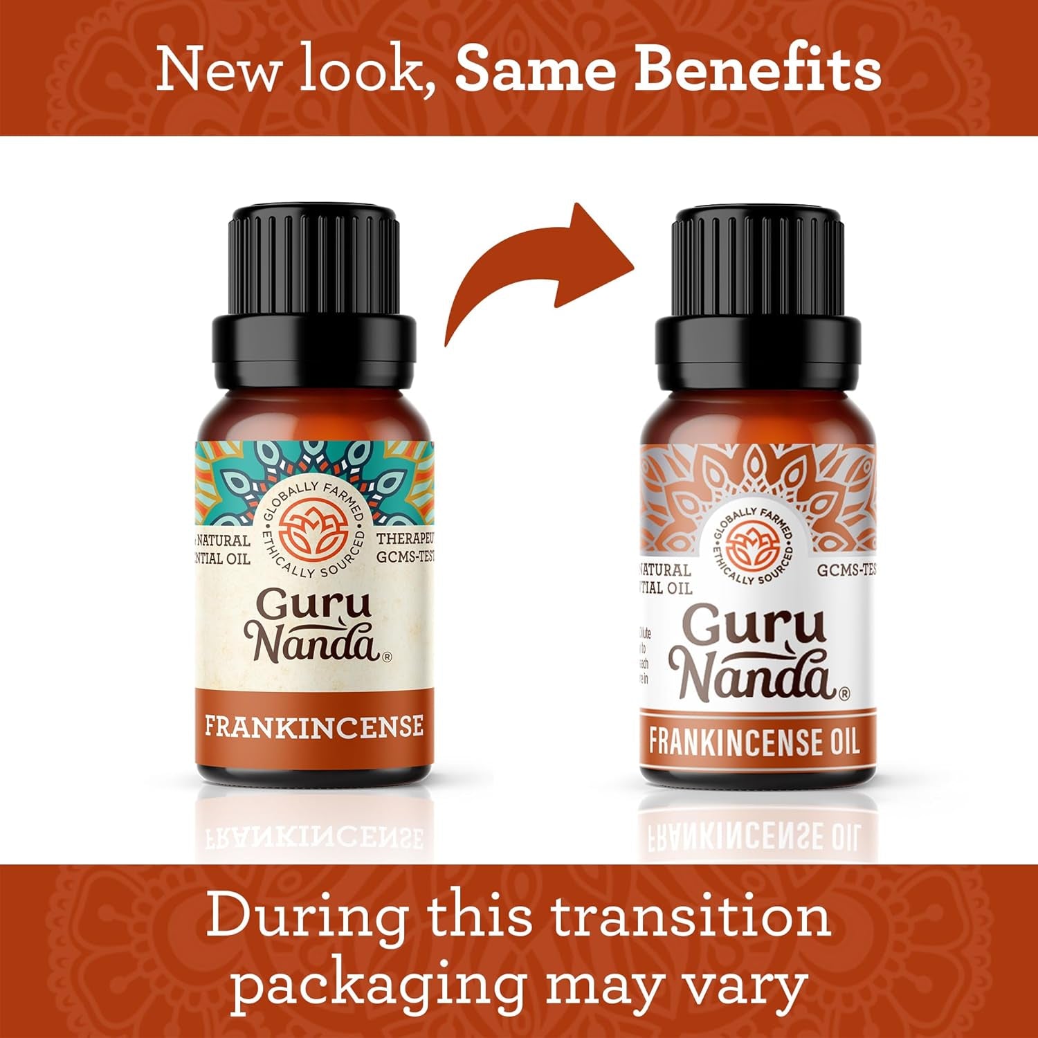 Gurunanda Frankincense Essential Oil (0.5 Fl Oz) - 100% Pure, Natural and Undiluted Diffuser Oil for Aromatherapy, Massages & DIY Recpies - Supports Join Health & Promotes Radiant Skin
