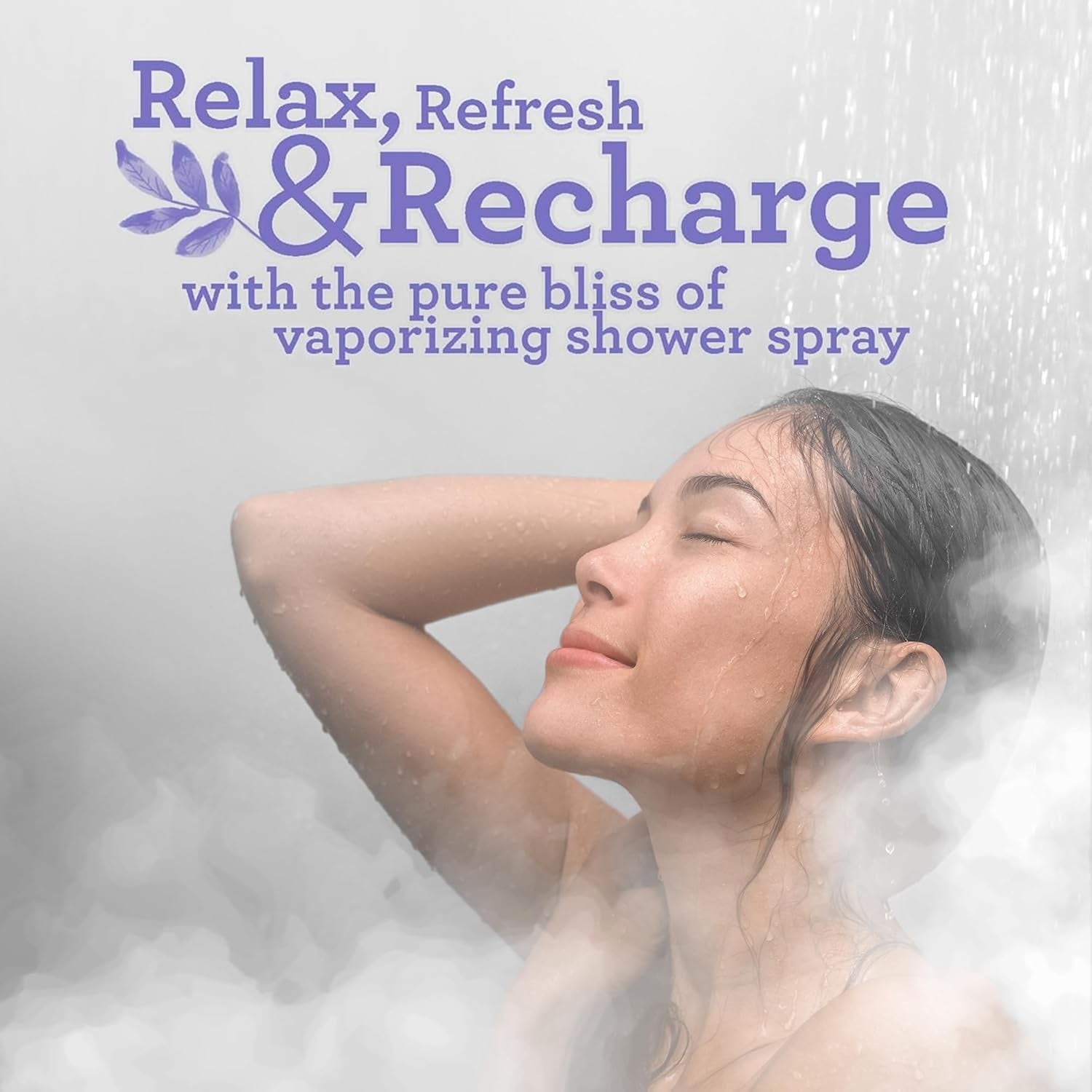 Gurunanda Relax Vaporizing Shower Spray, Natural Spa Mist & Room Spray with Lavender & Eucalyptus to Help with Stress Relief & Congestion Aid, 2 Fl Oz