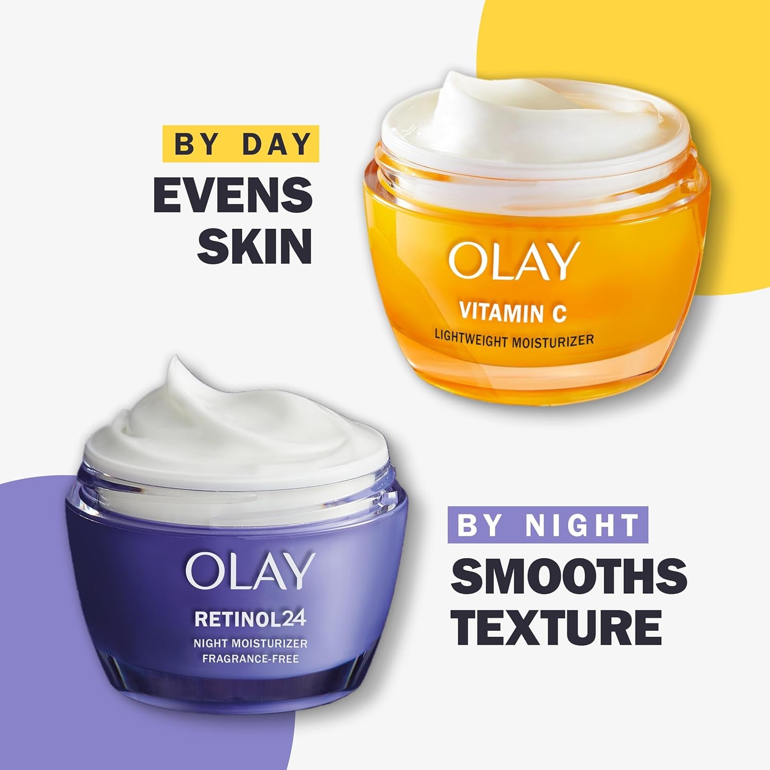 Olay Vitamin C Face Moisturizer, Brightening Cream for Women, Instant Hydration, Evens Tone, Dark Spot & Hyperpigmentation Reduction, Glowing Skin Care - Niaciniamide, Lactic Acid, 1.7 Oz