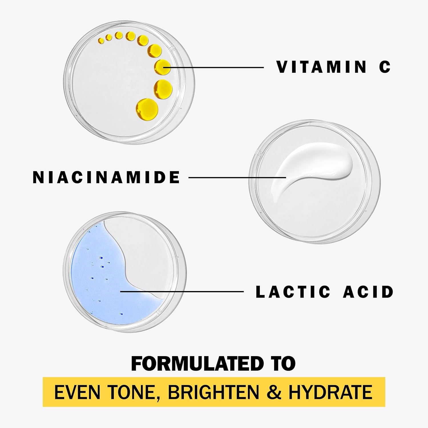 Olay Vitamin C Face Moisturizer, Brightening Cream for Women, Instant Hydration, Evens Tone, Dark Spot & Hyperpigmentation Reduction, Glowing Skin Care - Niaciniamide, Lactic Acid, 1.7 Oz