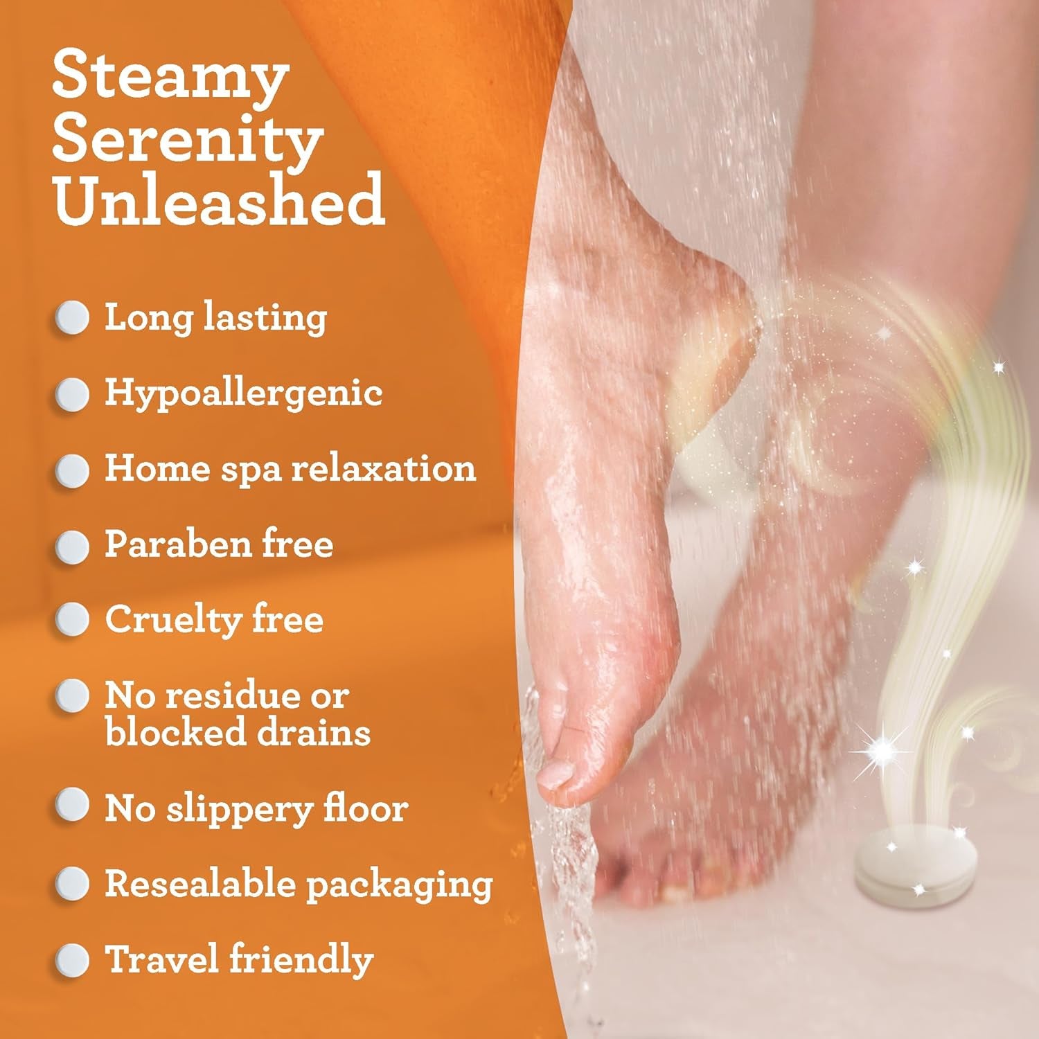 Gurunanda Uplift Shower Steamers for Aromatherapy (10 Pack), Relaxation Gifts for Women & Men with Essential Oils, Stress Relief, Home Spa & Self Care