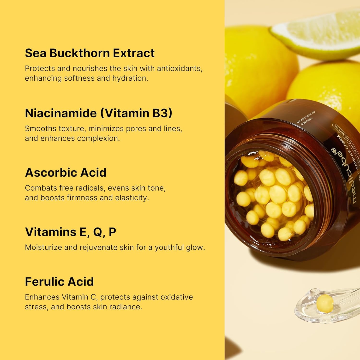 Medicube Glass Skin Refining Duo at Night: Deep Vitamin C Golden Capsule Face Moisturizer and Turmeric Overnight Wrapping Peel off Mask