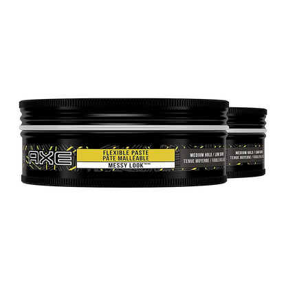 AXE Styling Flexible Hair Paste Urban Messy Look 2 Count for an Instant Texture Boost Hair Styling Made Easy 2.64 Oz