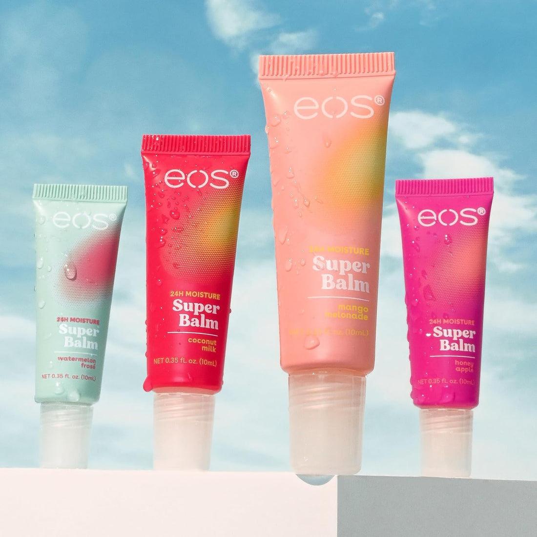 Bundle of Eos 24H Moisture Super Balm- Coconut Milk &amp; Honey Apple + Watermelon Frosé &amp; Mango Melonade