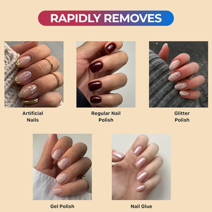 100% Pure Acetone Nail Polish Remover | Professional Quality | Easy to Use | Rapidly Removes Natural, Gel, Acrylic, Shellac, and Glitter Nails | 8 Fl Oz