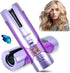Upgraded Cordless Automatic Curling Iron,Ceramic Auto Hair Curler with LCD Display Temps & Timers,Portable USB Rechargeable Curling Iron Wand,Fast Heating for Hair Styling,Violet