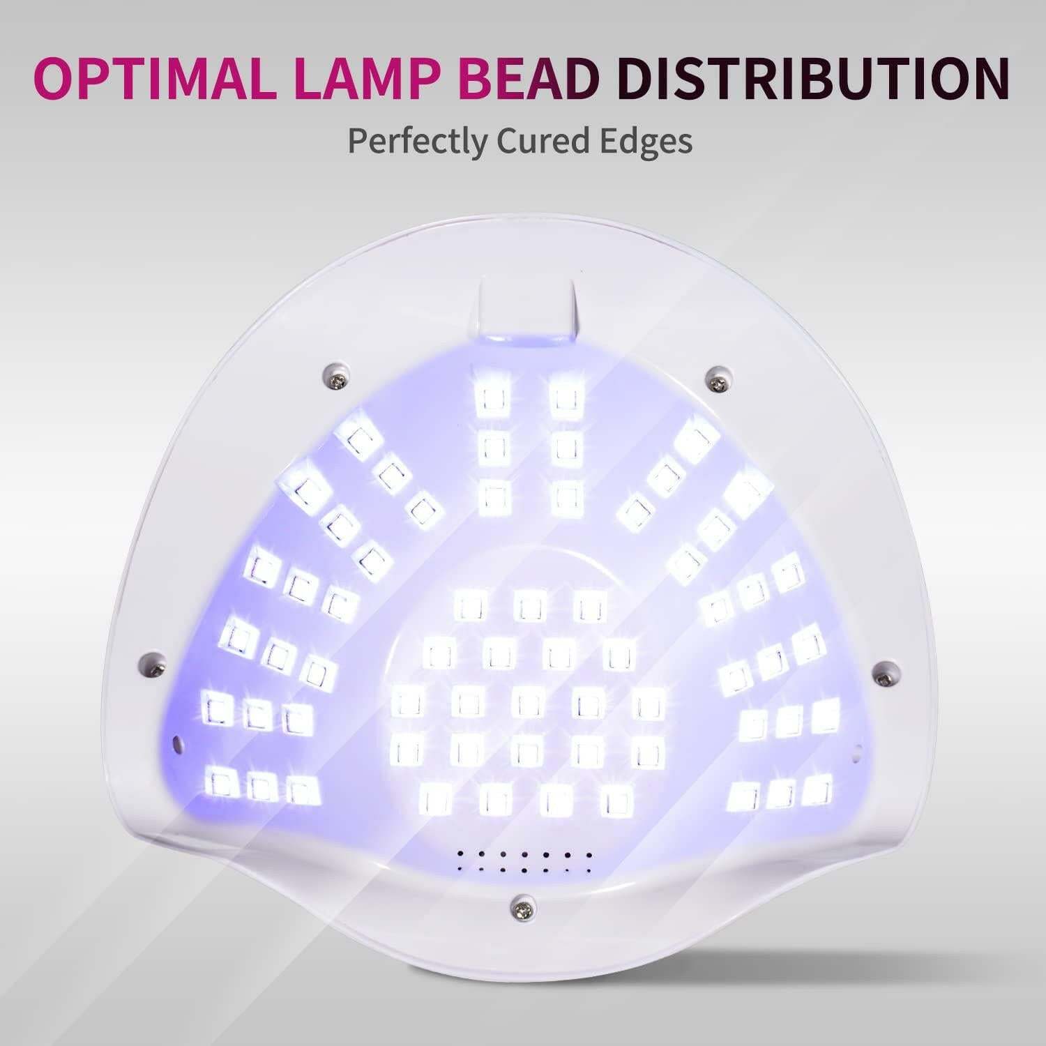 288W UV LED Nail Lamp: Professional Nail Curing Lamp for Salon - Quality Gel Polish Drying, Perfect for Fingernails and Toenails - Glow Pure