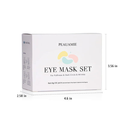 Under Eye Patches (30 Pairs) Gold Eye Mask and Hyaluronic Acid Eye Patches for Puffy Eyes,Rose Eye Masks for Dark Circles and Puffiness under Eye Skin Care Products