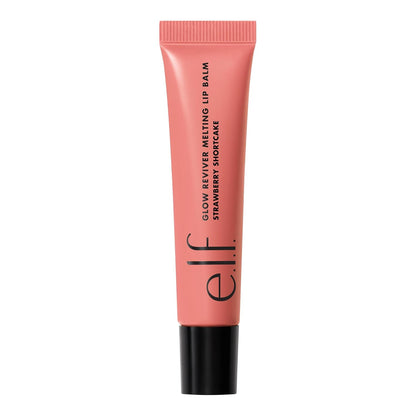 E.L.F. Glow Reviver Melting Lip Balm, Hydrating Tinted Lip Balm for a Glossy Finish &amp; Soft, Supple Lips, Vegan &amp; Cruelty-Free, Strawberry Shortcake