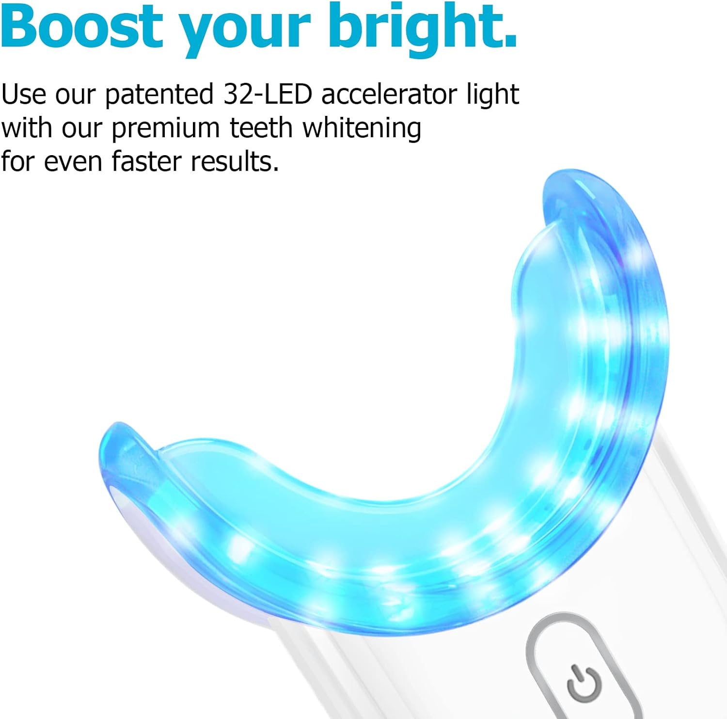 Teeth Whitening Kit Gel Pen Strips -  Specially Formulated for Sensitive Teeth, Gum, Braces Care 32X LED Light Tooth Whitener, Professional Oral Beauty Products Dental Tools 2 Mouth Trays