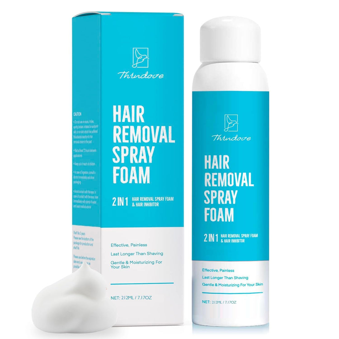 Hair Removal Spray Foam for Women: Sensitive Skin Hair Removal Cream for Men Women - Hair Remover for Bikini and Pubic Area and Intimate Areas - Legs and Body Depilatory Cream - Best for Private Area