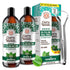 Gurunanda Starter Pulling Oil Mouthwash for Natural Teeth Whitening, Coconut and Peppermint Oil for Fresh Breath & Happy Gums, Alcohol-Free, 2X8 Oz
