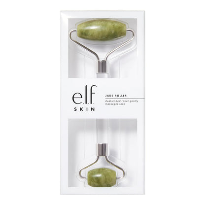 E.L.F. SKIN Jade Roller, Facial Roller to Massage &amp; Destress Skin, Gently Massages, Soothes &amp; Boosts Skin’S Vitality