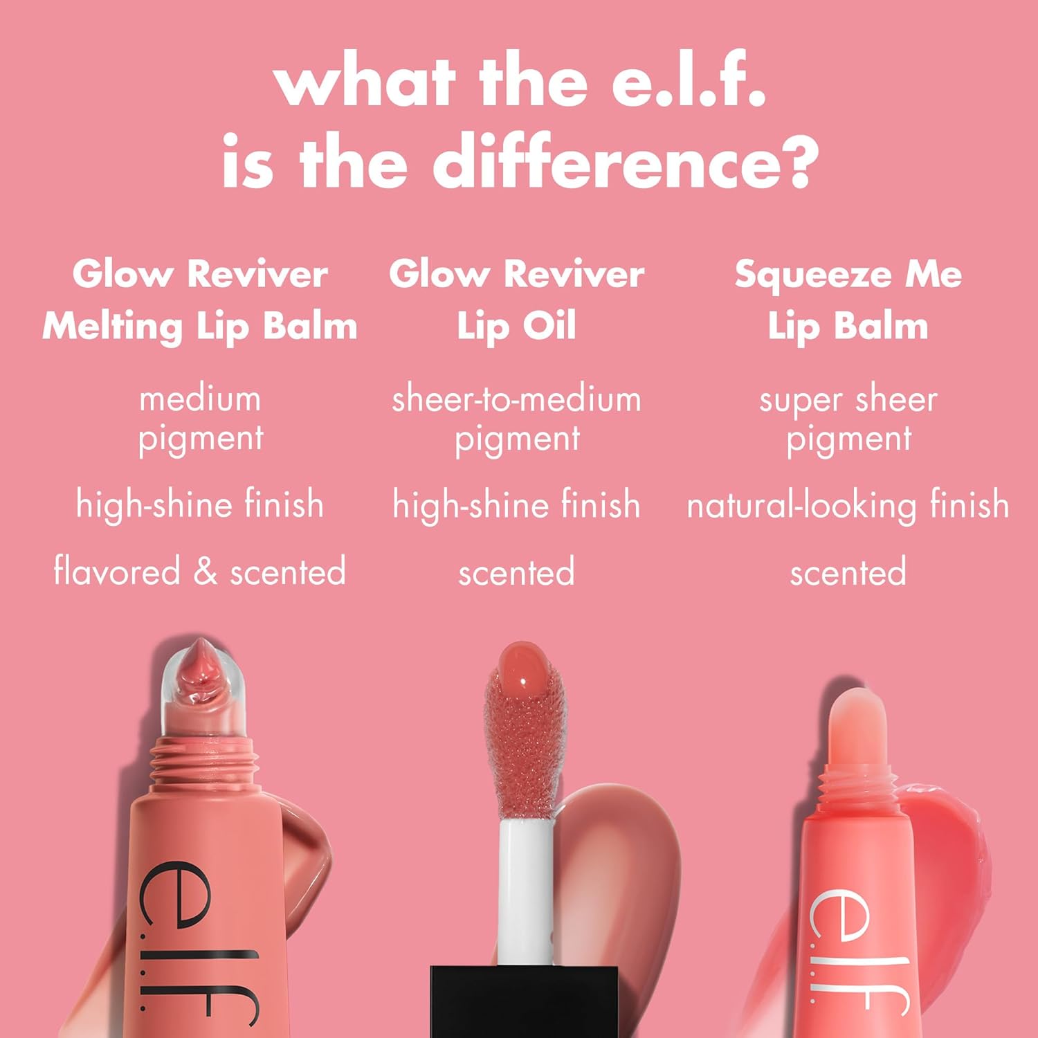 E.L.F. Glow Reviver Melting Lip Balm, Hydrating Tinted Lip Balm for a Glossy Finish &amp; Soft, Supple Lips, Vegan &amp; Cruelty-Free, Strawberry Shortcake