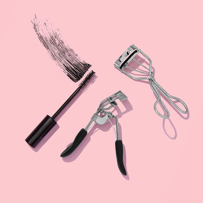 E.L.F. Pro Eyelash Curler, Strong, Contoured, Eye-Opening, Voluminous Lashes, Includes Additional Rubber Replacement Pad, Silver