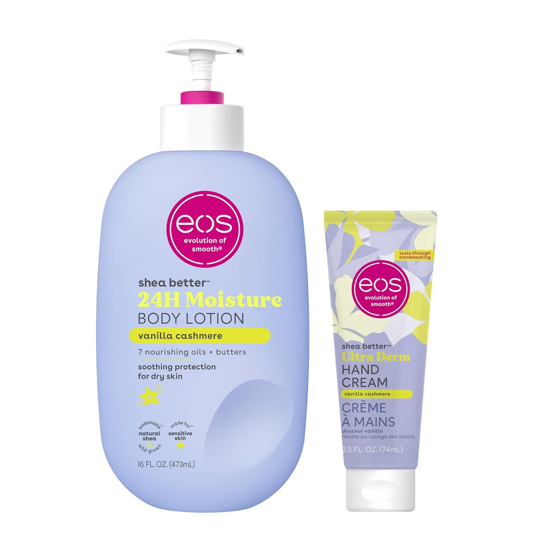 Bundle of Eos Shea Better Vanilla Cashmere- Body Lotion + Hand Cream