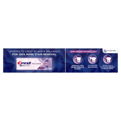 Crest 3D White Advanced Luminous Mint Teeth Whitening Toothpaste, Crest Toothpaste, 3.7 Oz Pack of 4 - Helps Remove Surface Stains, Whitens Teeth, Strengthens Tooth Enamel, Protects against Cavities