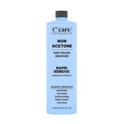 100% Pure Acetone Nail Polish Remover | Professional Quality | Easy to Use | Rapidly Removes Natural, Gel, Acrylic, Shellac, and Glitter Nails | 8 Fl Oz
