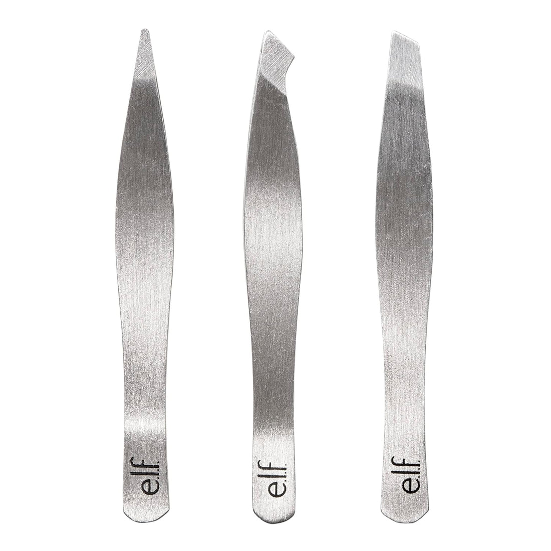 E.L.F. Tweezer Trio Kit, Three Mini Eyebrow Tweezers for Shaping, Defining &amp; Grooming Brows, Great for Touchups on the Go, Vegan &amp; Cruelty-Free