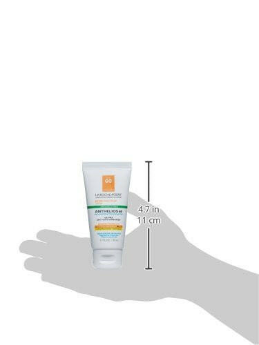 Anthelios Clear Skin Sunscreen Dry Touch SPF 60 | Oil Free Sunscreen for Face | Oil Absorbing | Broad Spectrum SPF + Antioxidants | Non - Greasy | Oxybenzone Free | Travel Size Sunscreen - Glow Pure