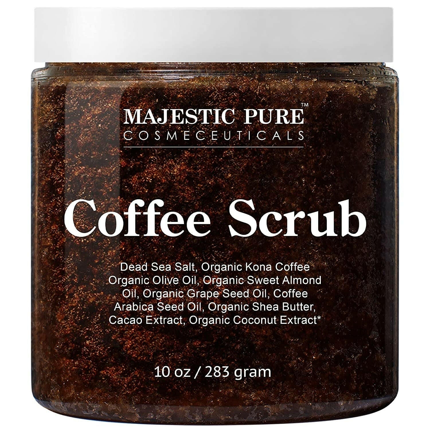 Arabica Coffee Scrub with Dead Sea Salt - Exfoliating Body Care - Glow Pure