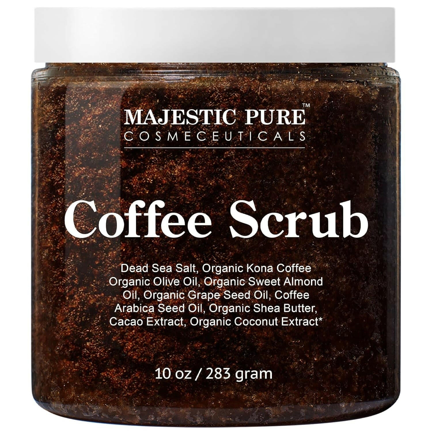 Arabica Coffee Scrub with Dead Sea Salt - Exfoliating Body Care - Glow Pure