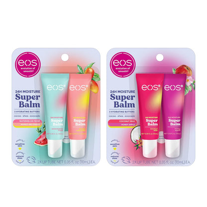 Bundle of Eos 24H Moisture Super Balm- Coconut Milk &amp; Honey Apple + Watermelon Frosé &amp; Mango Melonade