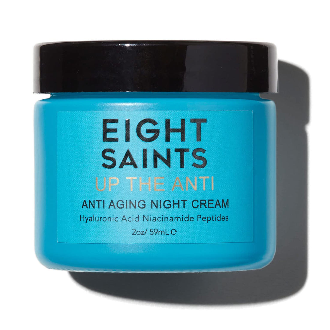 Eight Saints Skin Care up the anti Night Cream Face Moisturizer to Reduce Fine Lines and Wrinkles, Natural and Organic anti Aging Cream for Face &amp; Neck with Niacinamide and Hyaluronic Acid, 2 Ounces