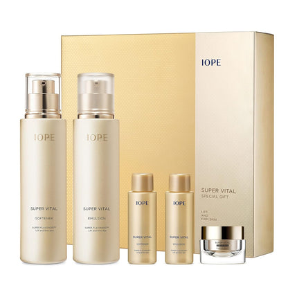 Super Vital Skin Care Set - Luxury Korean Skincare Gift Set for anti Aging, Including Face Toner, Lotion and Moisturizer for Wrinkle Care - Facial Care Kit for All Skin, for Hydration &amp; Lifting