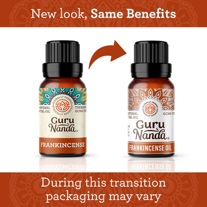Gurunanda Frankincense Essential Oil (0.5 Fl Oz) - 100% Pure, Natural and Undiluted Diffuser Oil for Aromatherapy, Massages &amp; DIY Recpies - Supports Join Health &amp; Promotes Radiant Skin