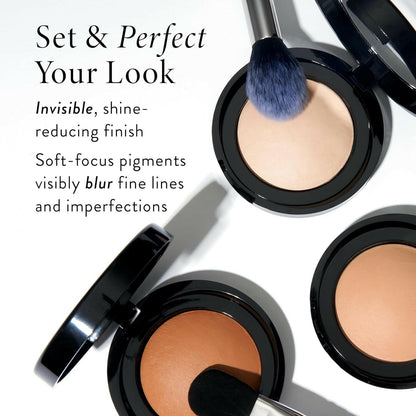 Baked Blurring + Setting Powder, Translucent Makeup Setting Powder for Soft - Focus Finish, Minimize Fine Lines and Pores, Porcelain/Fair - Glow Pure