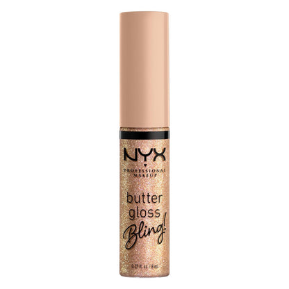 Butter Gloss Bling Lip Gloss, Non Sticky and Shiny Vegan Lip Makeup - Bring the Bling - HealthFulBeautyLife
