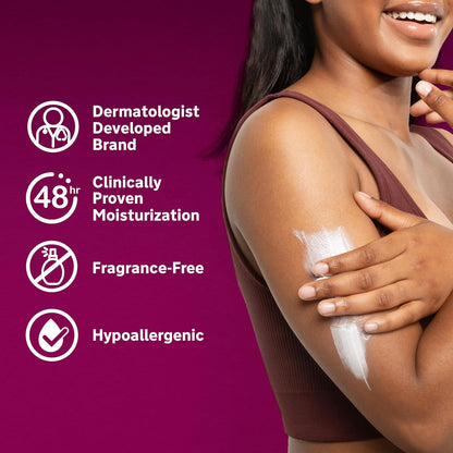 Lubriderm Advanced Therapy Fragrance Free Moisturizing Hand &amp; Body Lotion + Pro-Ceramide with Vitamins E &amp; Pro-Vitamin B5, Intense Hydration for Extra Dry Skin, 16 Fl. Oz, 2 Pack