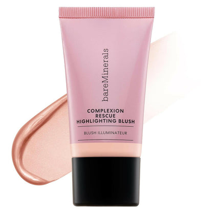 Complexion Rescue Highlighting Liquid Blush, Liquid Highlighter + Blush Hybrid, Buildable, Gel - Cream, Liquid Blush for Cheeks, All Day Wear, Vegan - Glow Pure