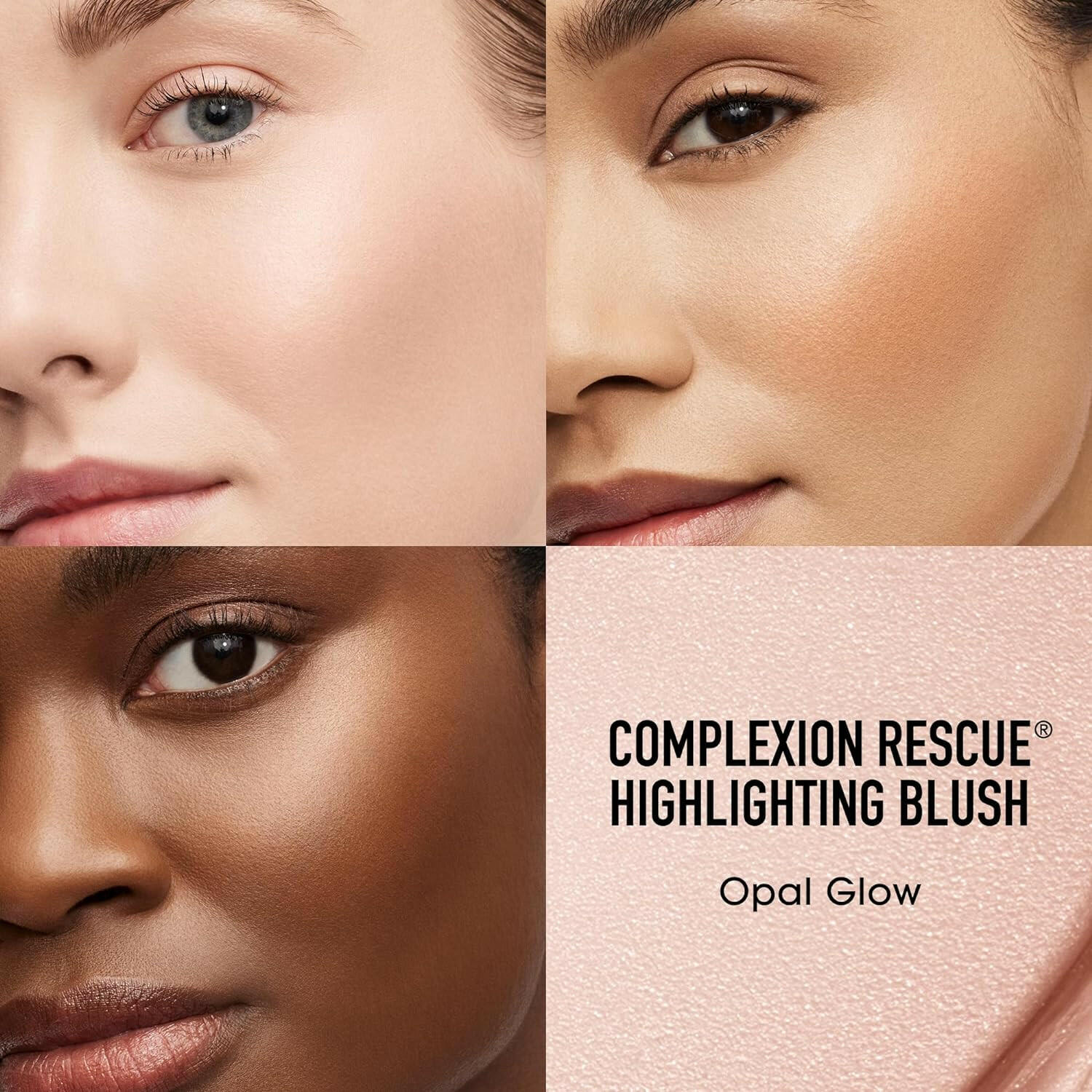 Complexion Rescue Highlighting Liquid Blush, Liquid Highlighter + Blush Hybrid, Buildable, Gel - Cream, Liquid Blush for Cheeks, All Day Wear, Vegan - Glow Pure