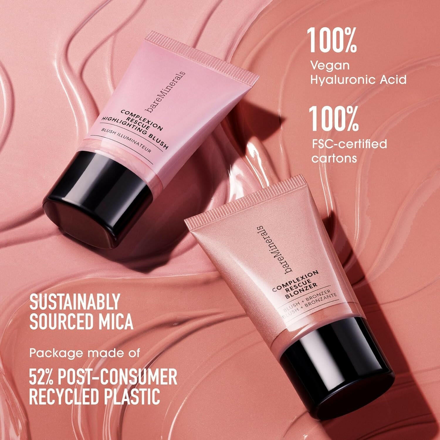 Complexion Rescue Highlighting Liquid Blush, Liquid Highlighter + Blush Hybrid, Buildable, Gel - Cream, Liquid Blush for Cheeks, All Day Wear, Vegan - Glow Pure